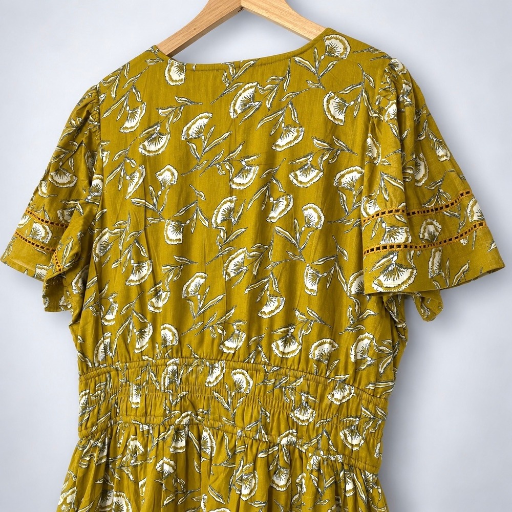 Anthropologie Meadow Rhodes 1X Maxi Dress Cottagecore Boho Chic Coquette Prairie - Picture 6 of 7